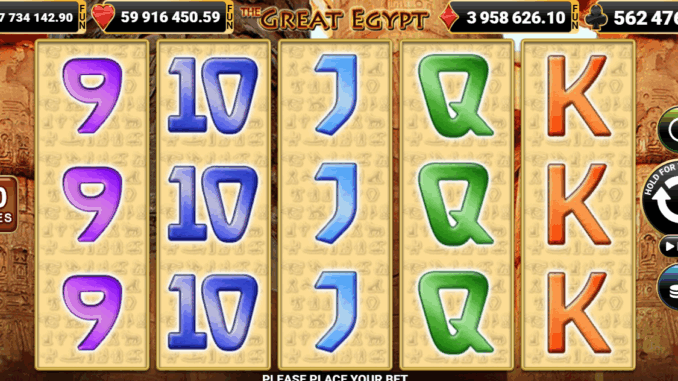 The Great Egypt Firavun Gibi Kazanmak İsteyenlere